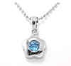 Jewelry Gift: Blue Topaz Pendant P90